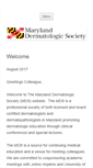 Mobile Screenshot of marylanddermsociety.com