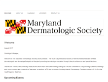 Tablet Screenshot of marylanddermsociety.com